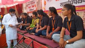 Read more about the article छत्रपती शिवरायांची शपथ घेवून सांगतो मराठा आरक्षण मराठा समाजाला मिळवूनच देतो… मा.ना.श्री. अशोकरावजी चव्हाण साहेब