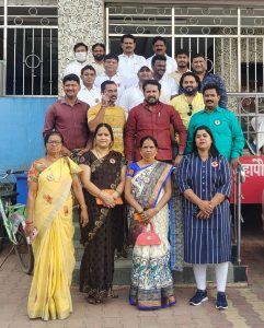 Read more about the article शिवस्मारकाच्या जागेच्या मागणी संबंधांत महापौर यांना निवेदन.