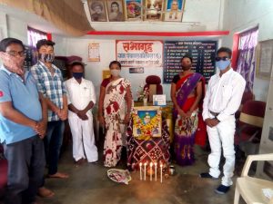 Read more about the article कोलारा (तु.) ग्राम पंचायत कार्यालयात भिम जयंती साजरी