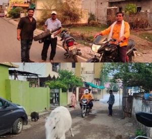 Read more about the article आता शिवसेनेच्या वतीने शहरात फोगींग फवारणी , कोरोना काळात शिवसेना उतरली जनतेच्या सेवेत