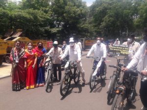 Read more about the article राष्ट्रवादी कांग्रेस पार्टी काटोल शहर तर्फे पेट्रोल-डिझेल दरवाढी विरोधात भव्य सायकल मोर्चा