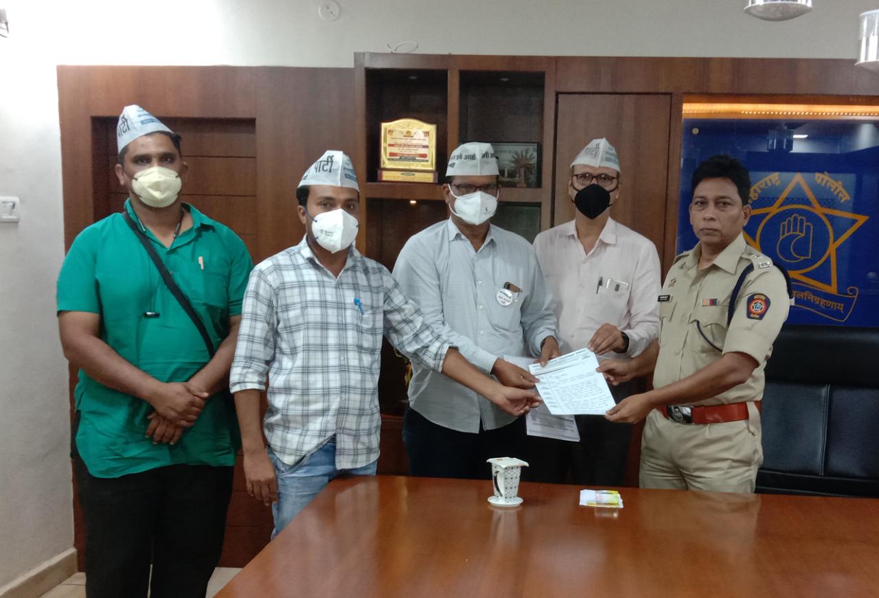 Read more about the article वाढत्या गुन्हेगारीवर तात्काळ आळा घाला व जनतेला भयमुक्त करा :आम आदमी पार्टी चे पोलिस अधीक्षक यांना निवेदन