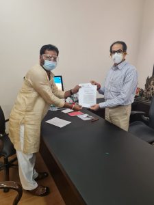 Read more about the article माजी आमदार नागेश पाटील आष्टीकर यांनी घेतली मुख्यमंत्री उध्दव ठाकरे यांची भेट