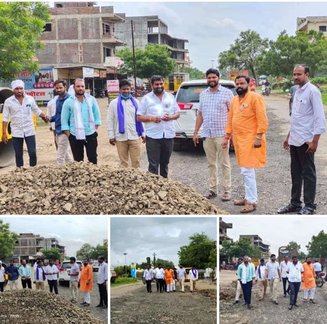 Read more about the article स्वाभिमानी संभाजी ब्रिगेड च्या मागणीला यश छत्रपती चौक ते भवानी चौक रस्त्याच्या कामाला सुरुवात.