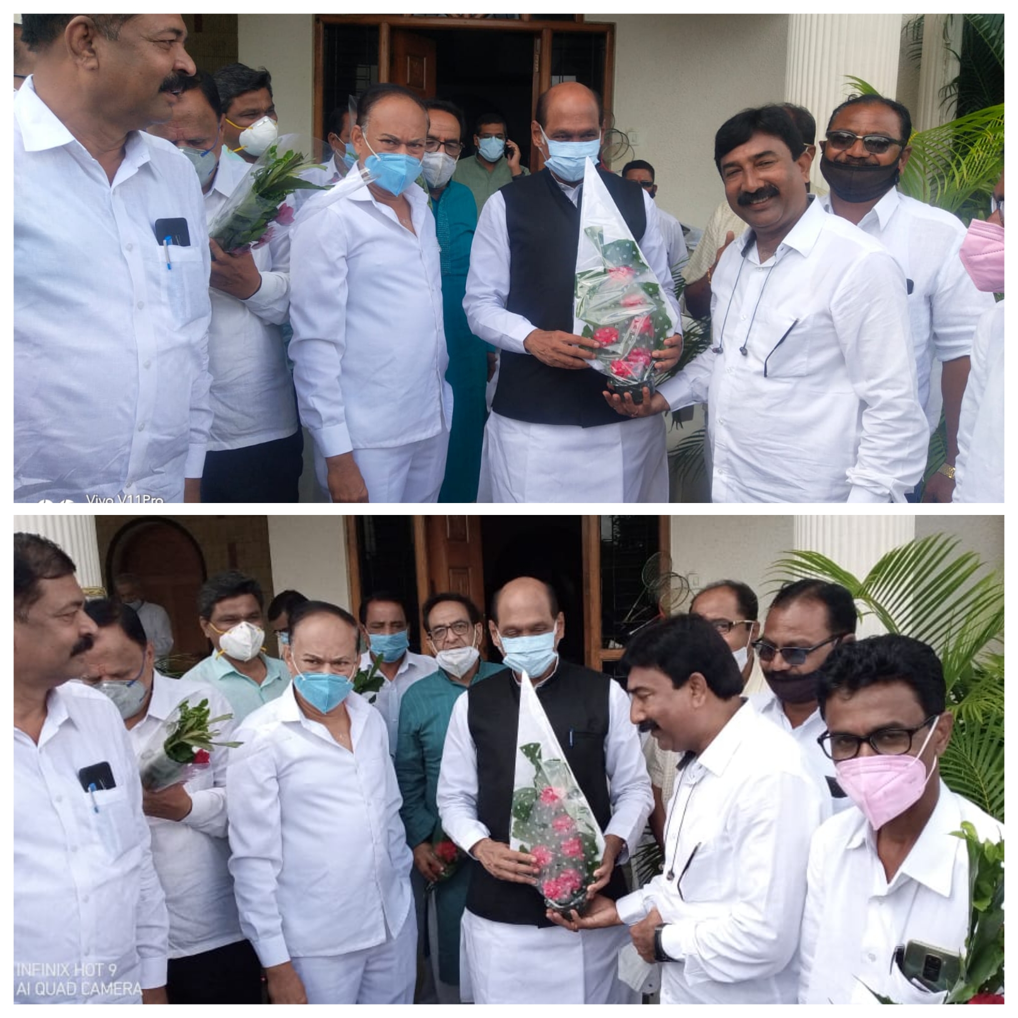 Read more about the article माननीय माणिकरावभाऊ ठाकरे साहेब यांच्या वाढदिवसानिमित्त राळेगाव कांग्रेस व प्रफुल भाऊ मानकर मित्र परिवाराकडून शाल श्रीफळ व पुष्पगुच्छ देऊंन सत्कार