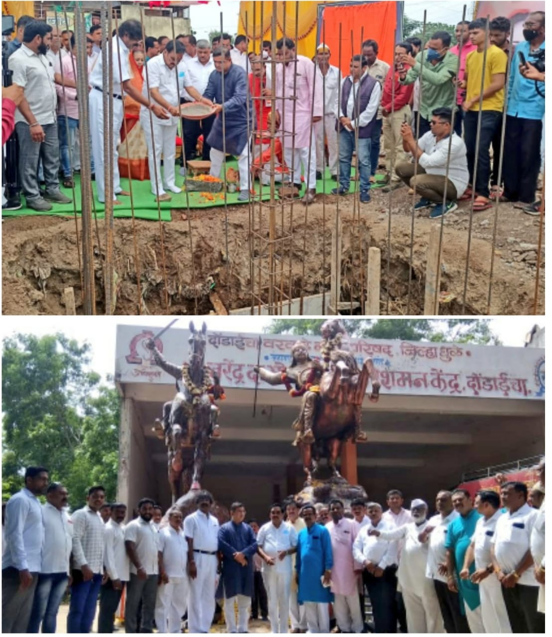 Read more about the article दोंडाईचा येथे छत्रपती शिवाजी महाराज व राष्ट्रगौरव महाराणा प्रतापसिंह यांच्या स्मारकांची पायाभरणी संपन्न