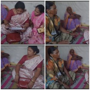 Read more about the article वडकी येथे सुरू असलेल्या उपोषण मंडपाला भाजपा महिला तालुका अध्यक्ष सौ विद्याताई लाड यांची भेट