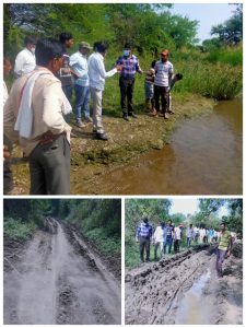 Read more about the article वर्धा जिल्ह्यातील पवनार येथील केदोबा पादन रस्त्याची उपविभागीय अधिकारी सुरेश बगळे  यांनी केली पाहणी
