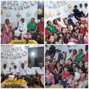 Read more about the article 105 वर्षाच्या आजोबांचा वाढदिवस थाटात साजरा,विना चष्मा पेपर वाचण्याची दृष्टी