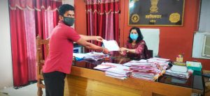 Read more about the article उखर्डा पाटी ते नागरी रस्त्याचे डांबरीकरण करण्यात यावे:तहसीलदार  यांना निवेदन