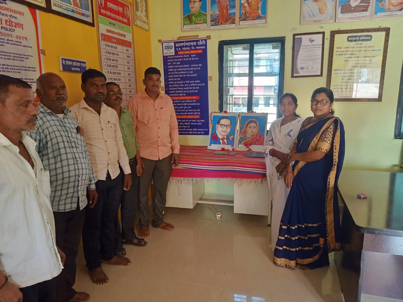 Read more about the article ग्रामपंचायत कार्यालयात रमाई जयंती साजरी