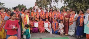 Read more about the article जागतीक महिला दिनी बल्लारपुरातील महिलांचा मनसे मध्ये प्रवेश