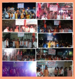 Read more about the article शिवछत्रपतींच्या जयंती निमित्याने वरोरा शहरात १० शाखांचे उद्घाटन जल्लोषात