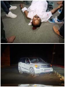 Read more about the article वर्धा येथील दैनिक साहसिक चे मुख्य संपादक रवींद्रजी कोटबकर यांच्या वाहनांवर पवनार रोडवरील पुलाजवळ अज्ञात हल्लेखोरांनी त्यांच्या वाहनांवर हल्ला केला