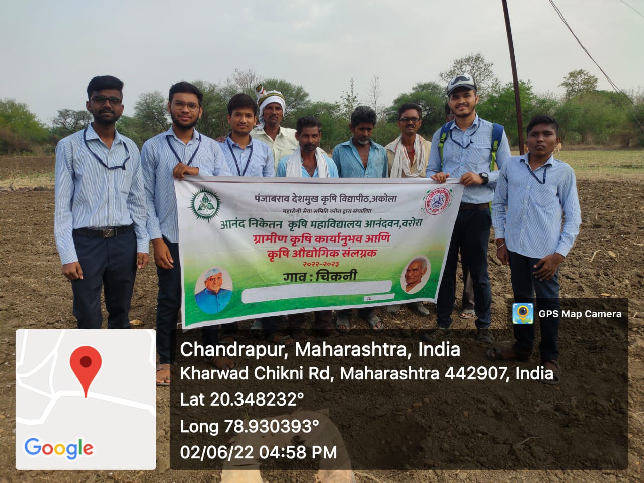 Read more about the article आनंद निकेतन कृषी महाविद्यालयातील कृषिदुता तर्फे चिकनी येथील शेतातील मातीचे परीक्षण