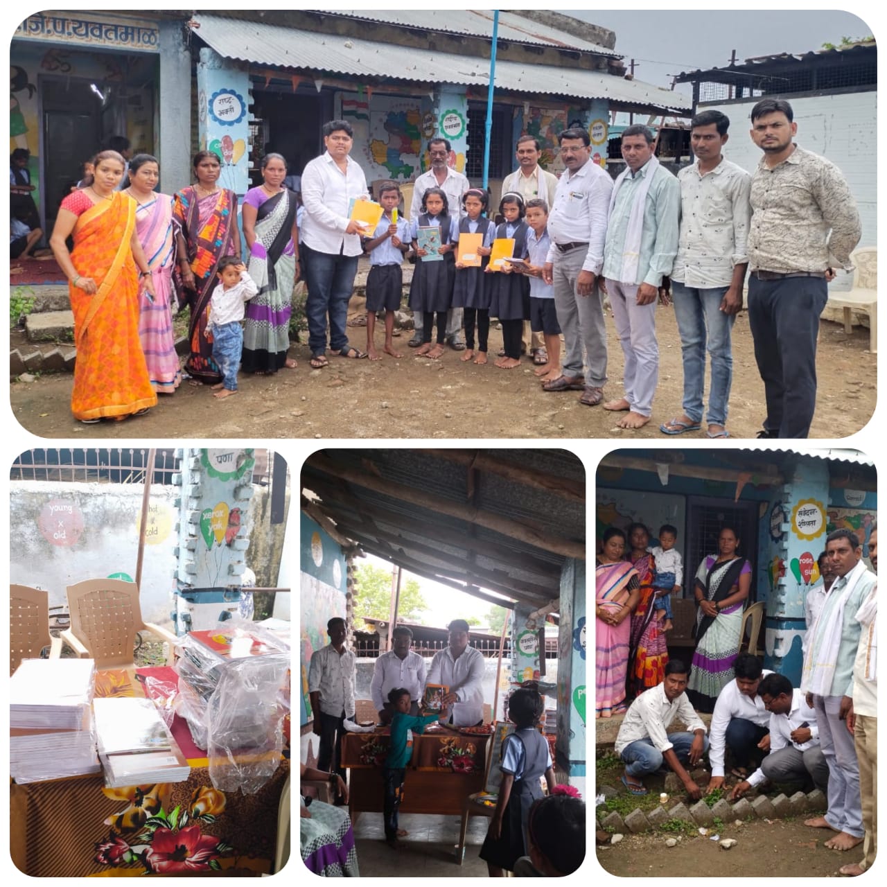 Read more about the article ग्रा.पं.करंजी ( सो ) येथील सरपंच प्रसाद ठाकरे यांच्या मार्फत जि. प. प्राथमिक शाळेत शालेय साहित्य वाटप.