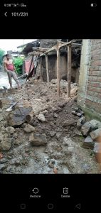 Read more about the article सततच्या पावसामुळे रिधोरा येथे घरा सह पीकांचे मोठे नुकसान