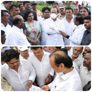 Read more about the article अतिवृष्टीमुळे शेतकऱ्यांचे दुःख सभागृहात मांडू :अजितदादा पवार