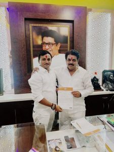 Read more about the article मनसे जिल्हा उपाध्यक्ष पदी शंकर वरघट यांची निवड तर  तालुकाध्यक्षपदी राहुल गोबाडे,शेतकरी सेनेच्या अध्यक्षपदी संदिप कुटे यांची निवड