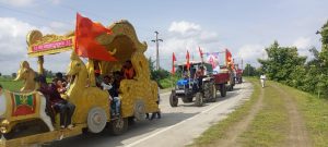 Read more about the article विश्व हिंदू परिषद प्रेरित बजरंगदल तर्फे भव्य दिव्य कावड यात्रा