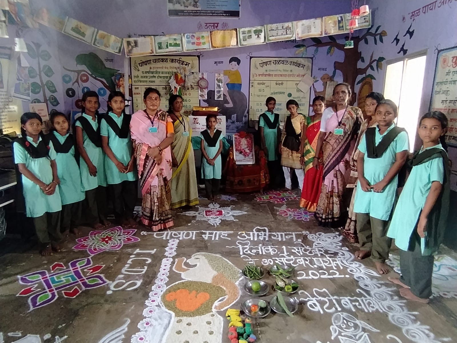 Read more about the article रिधोरा येथील अंगणवाडी तर्फे पोषण आहार अभियान