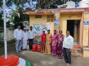 Read more about the article अंगणवाडीला ग्रामपंचायत कीन्हीं(ज) तर्फे गॅस सिलेंडर शेगडी ची सुविधा