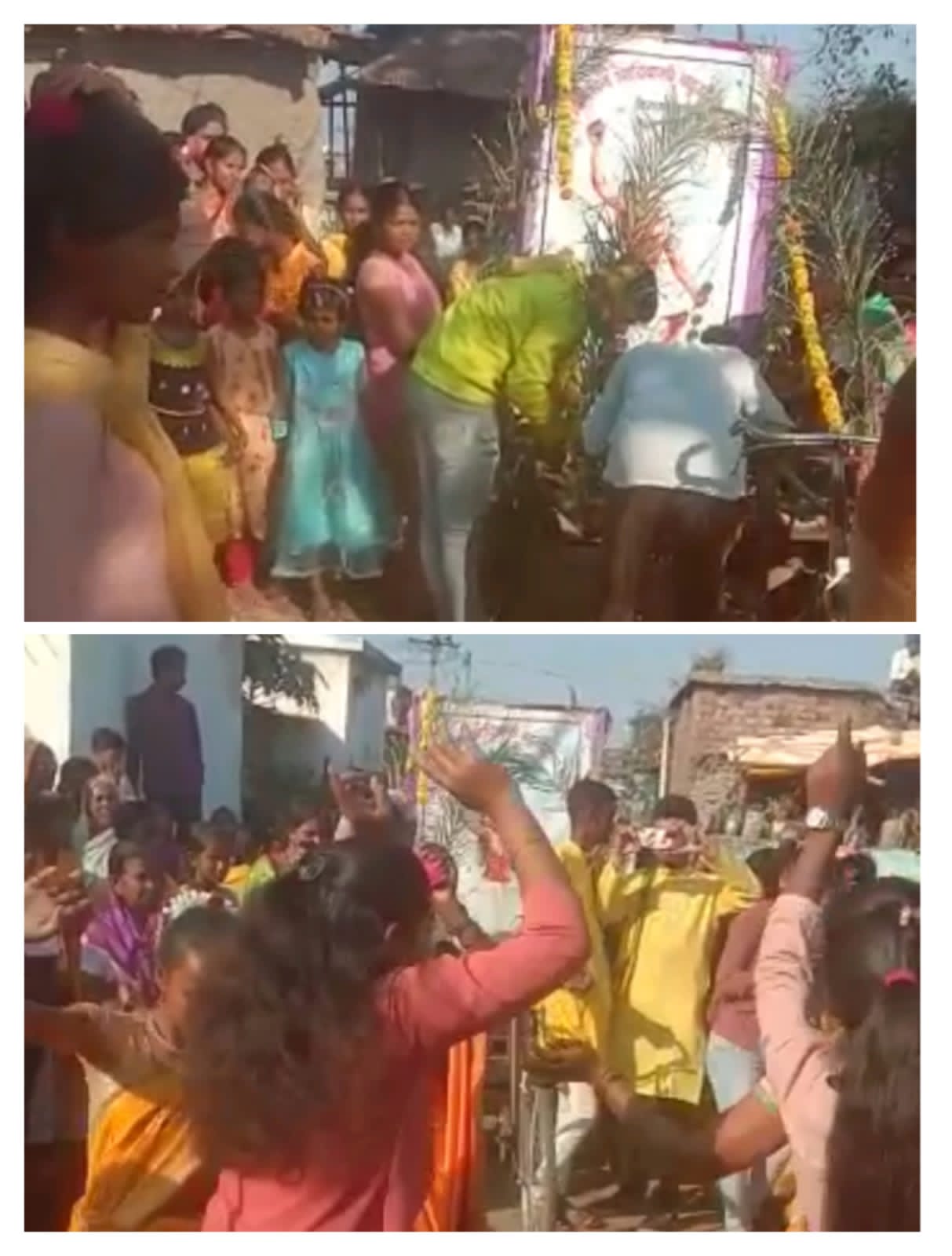 Read more about the article आदिवासी झेंडा आठवडी बाजार चौक येथे क्रांतिसुर्य बिरसा मुंडाच्या प्रतिमेचे पूजन