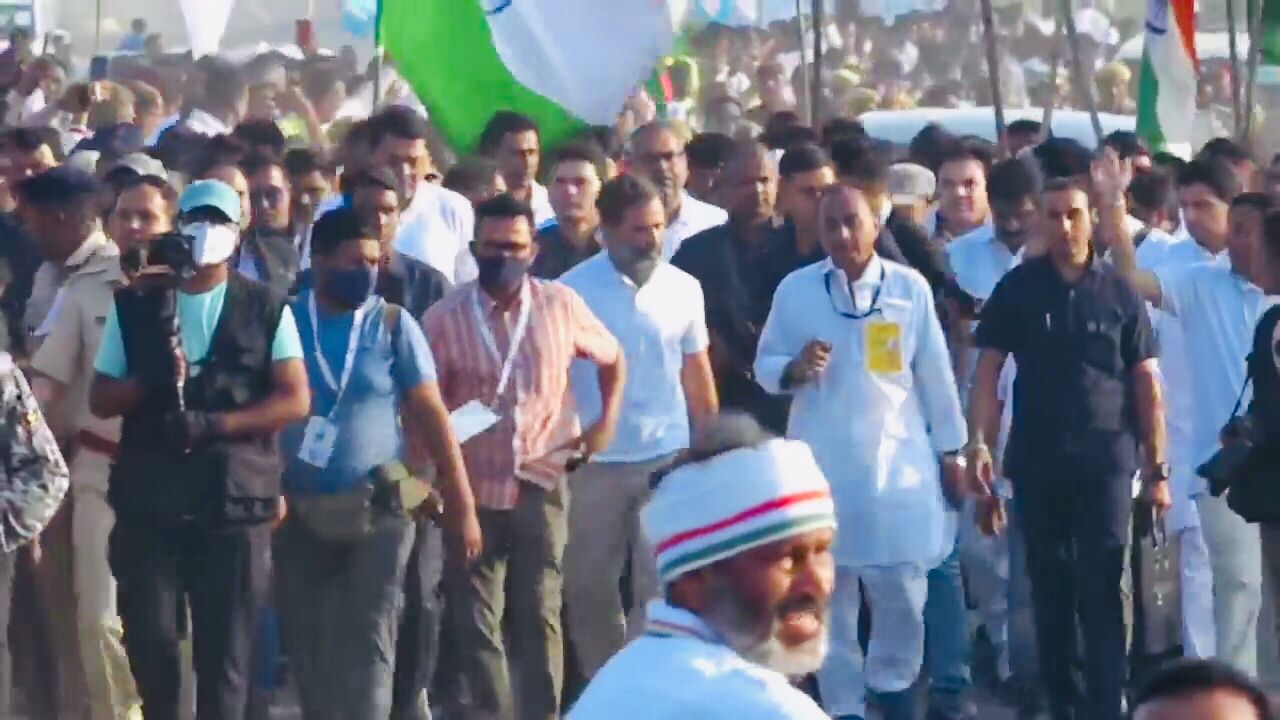 Read more about the article भारत जोडो यात्रेमध्ये माजी आमदार प्रा.राजू तिमांडे यांनी घेतला सहभाग,राहुल गांधी यांच्यासोबत पायी चालत साधला संवाद