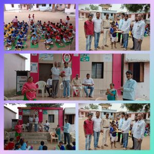 Read more about the article शालेय विद्यार्थ्यांनसोबत साजरा केला हनुमंत थोटे यांनी आपला वाढदिवस