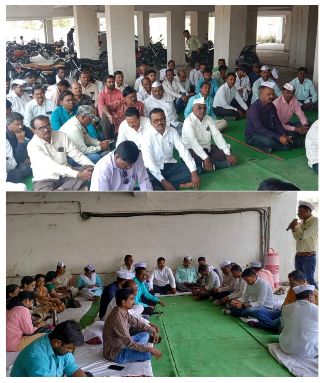 Read more about the article राळेगाव येथे जुनी पेन्शन आंदोलनाच्या दुसऱ्या दिवशी सुद्धा कर्मचाऱ्या उत्स्फूर्त प्रतिसाद [ वर्ग 10 व 12 च्या बोर्ड परीक्षेत कर्मचाऱ्यांनी विद्यार्थ्यांचे हित लक्षात घेऊन काळ्या फिती लावून केले कामकाज ]