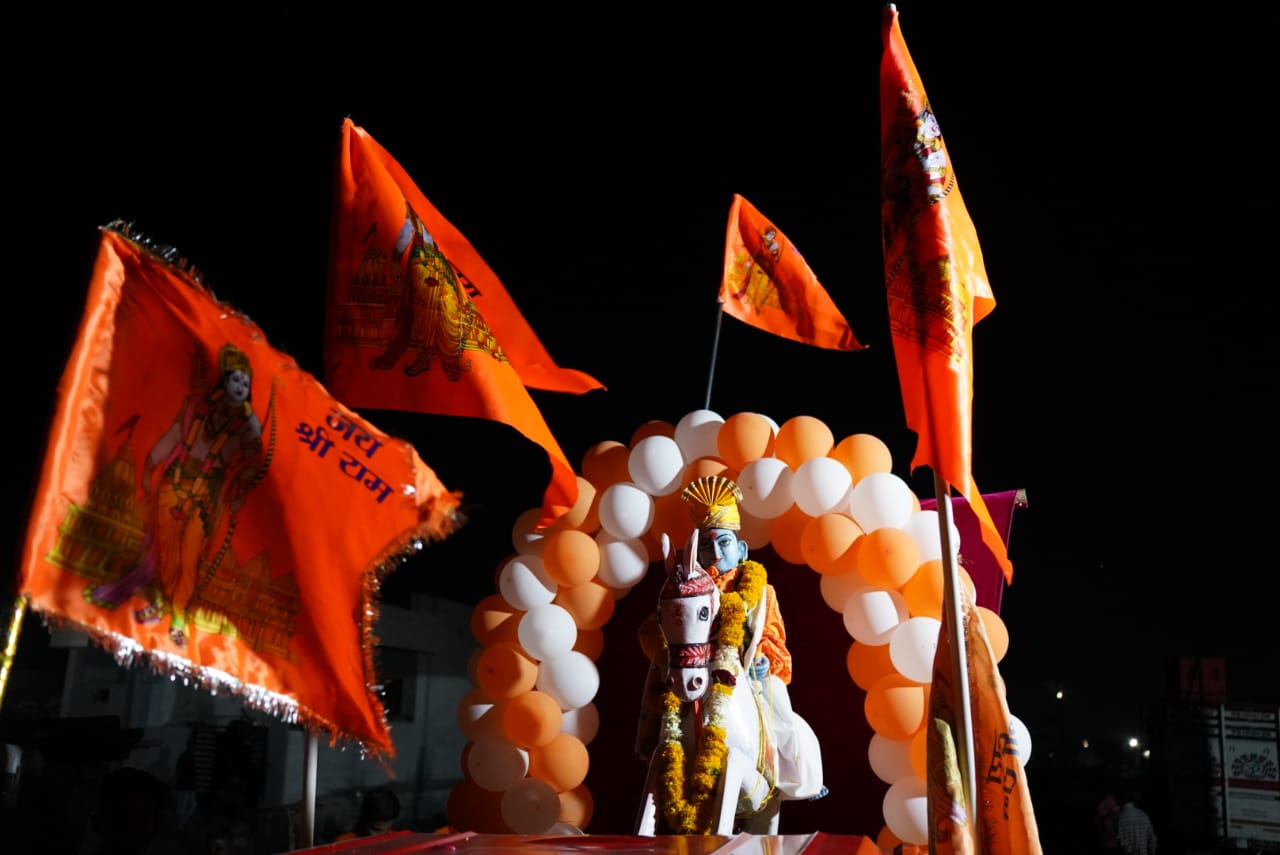 Read more about the article रामनवमी उत्सव व जगन्नाथ बाबा जन्मोत्सव निमित्त शोभायात्रा उत्साहात पार