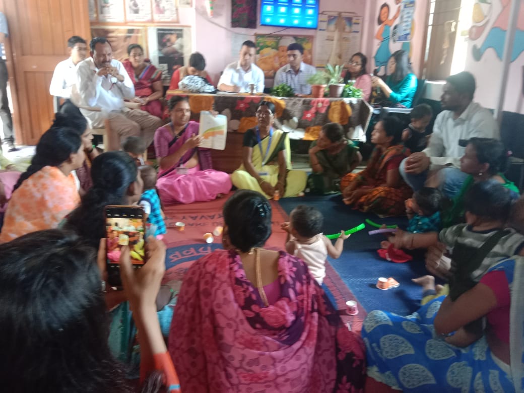 Read more about the article <em>वाऱ्हा येथील अंगणवाडी केंद्राला मेघालय राज्यातील ईसीडी टिमची भेट</em>