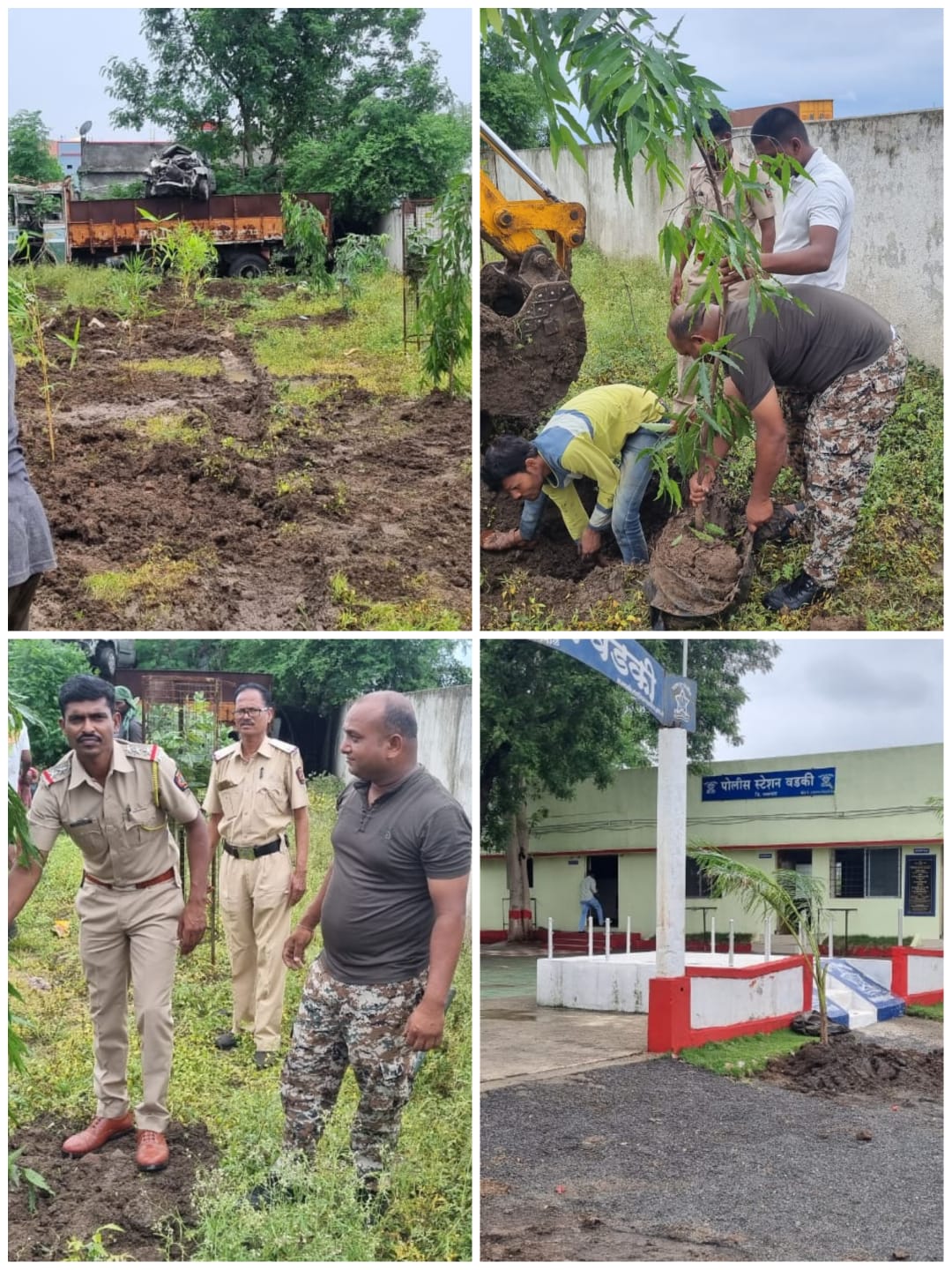 Read more about the article वडकी पोलीस स्टेशनचा स्तुत्य उपक्रम: केली वृक्षांची लागवड