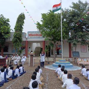Read more about the article पौर्णिमा विद्यालयात स्वातंत्र्य दिन साजरा