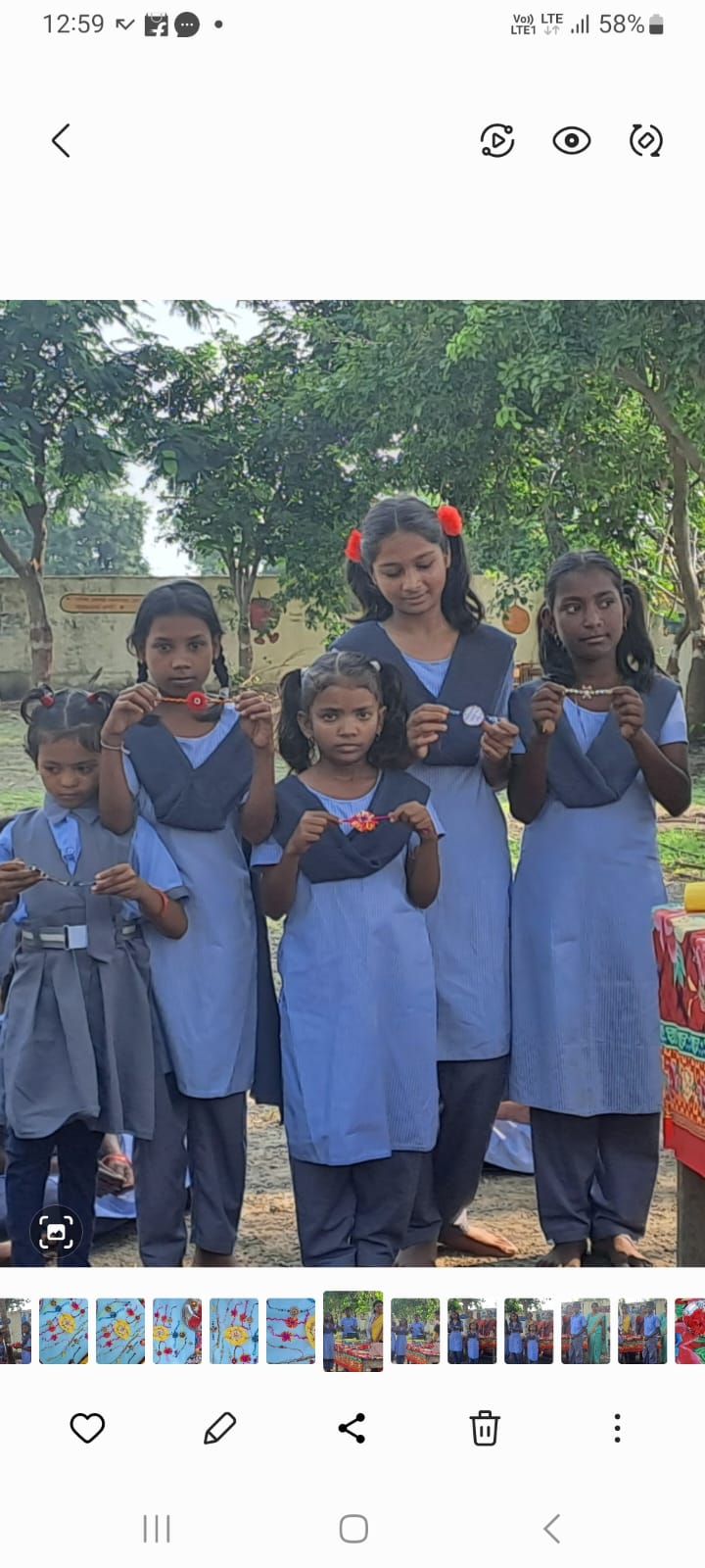 Read more about the article धानोरा जिल्हा परिषद शाळेमध्ये नारळी पौर्णिमा व रक्षाबंधन निमित्त राखी निर्मिती स्पर्धा