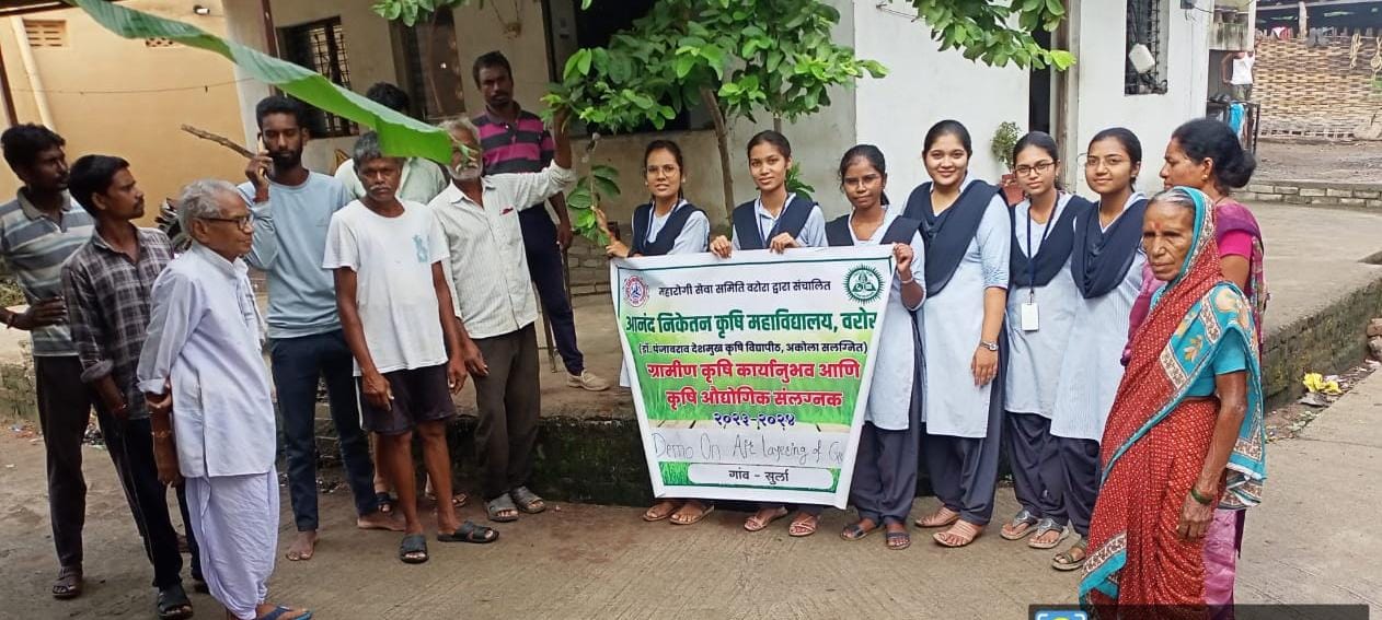 Read more about the article सुर्ला येथे कृषीकन्यांद्वारे ‘गुटी फलम निर्मितीवर प्रशिक्षण