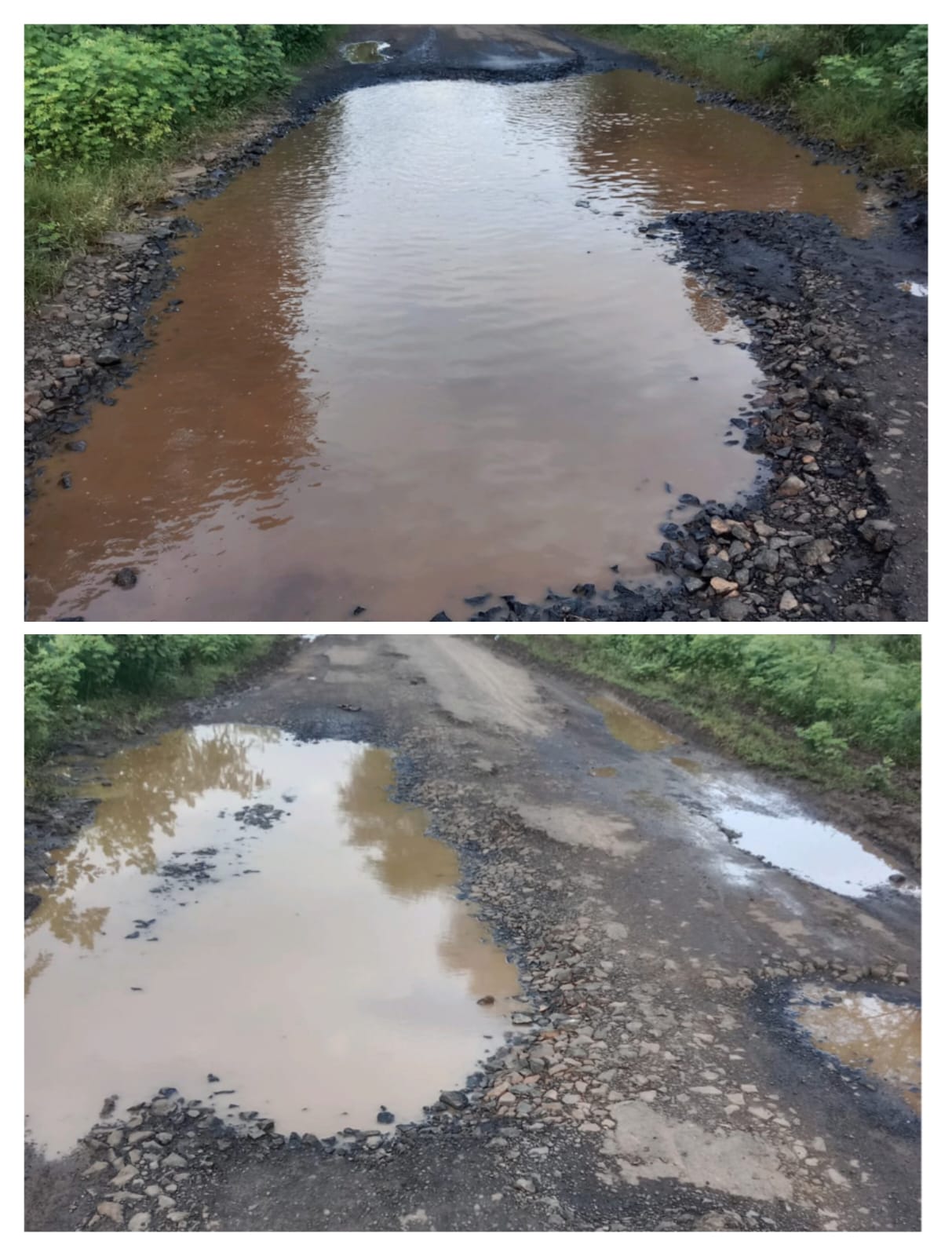 Read more about the article दहेगाव रस्ता खड्ड्यात, ग्रामस्थ बेहाल