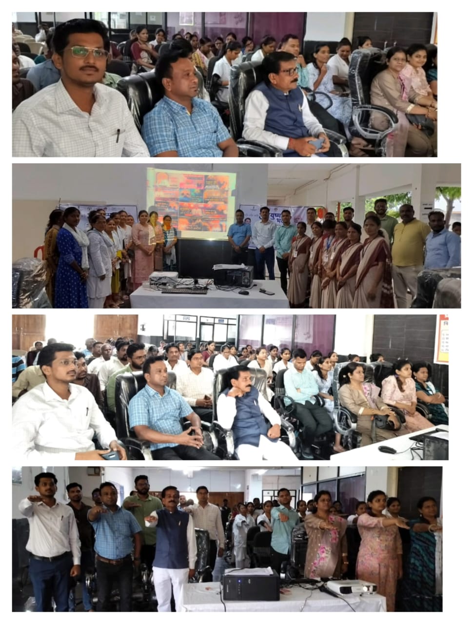 Read more about the article तालुका स्तरीय आयुष्मान भव मोहिमेचे ग्रामीण रुग्णालय पोंभूर्णा येथे उद्घाटन सोहळा थाटात संपन्न