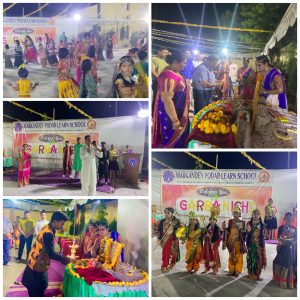 Read more about the article मार्कंडेय पोदार लर्न स्कूल वणी मध्धे विद्यार्थी, माता पालक Garba Nights 2023, नवरात्रोत्सव साजरा
