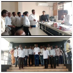 Read more about the article राष्ट्रवादी काँग्रेस पार्टीच्या शरद पवार गटाच्या वतीने शेतकऱ्यांना अतिवृष्टी पिक विमा व पूर पिढीत शेतकऱ्यांना तात्काळ आर्थिक मदत मिळण्यासाठीनिवेदन