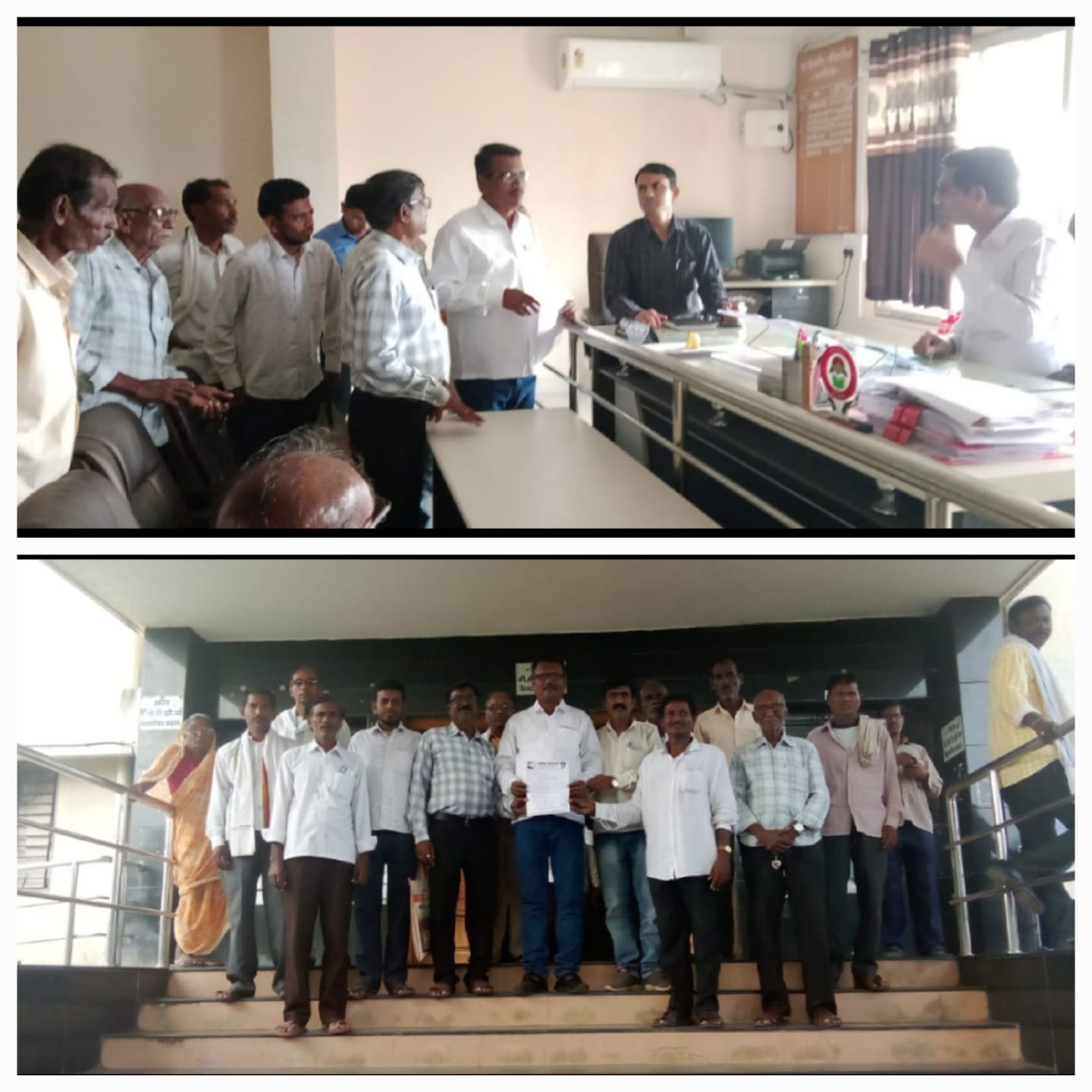 Read more about the article राष्ट्रवादी काँग्रेस पार्टीच्या शरद पवार गटाच्या वतीने शेतकऱ्यांना अतिवृष्टी पिक विमा व पूर पिढीत शेतकऱ्यांना तात्काळ आर्थिक मदत मिळण्यासाठीनिवेदन