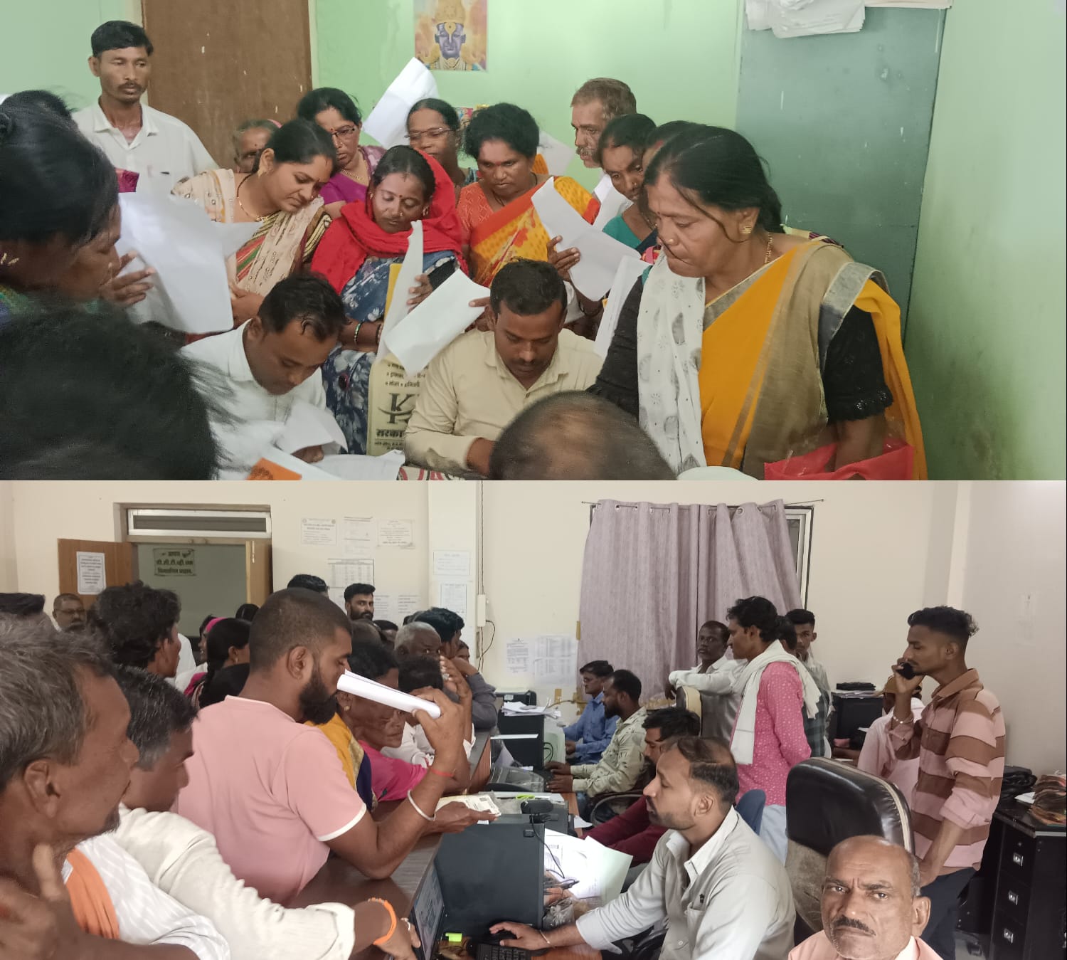 Read more about the article <em>लाडकी बहीण या योजनेकरिता पहिल्याच दिवशी सेतू केंद्रावर महिलांची झुंबड</em>