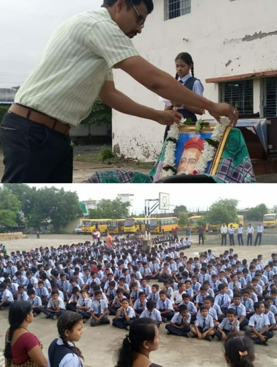 Read more about the article <em>सैनिक पब्लिक स्कूलमध्ये लोकमान्य टिळक जयंती साजरी</em>