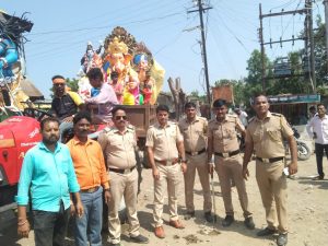 Read more about the article ढाणकी शहरात श्रीगणरायाचे विसर्जन शांततेत , ठाणेदार प्रेमकुमार भागवत केदार यांचे योग्य नियोजन .