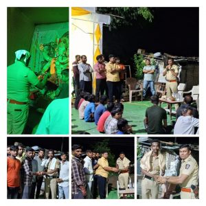 Read more about the article <em>गणेश मंडळ करंजी ( सो ) येथे पो.स्टे.वडकी येथील ठाणेदार भोरखेडे साहेब यांचा स्वागत-सत्कार व मार्गदर्शन संपन्न..</em>