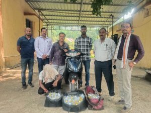 Read more about the article स्थानिक गुन्हे शाखेची अवैद्य दारू वाहतूक करणाऱ्या विरुद्ध कारवाई